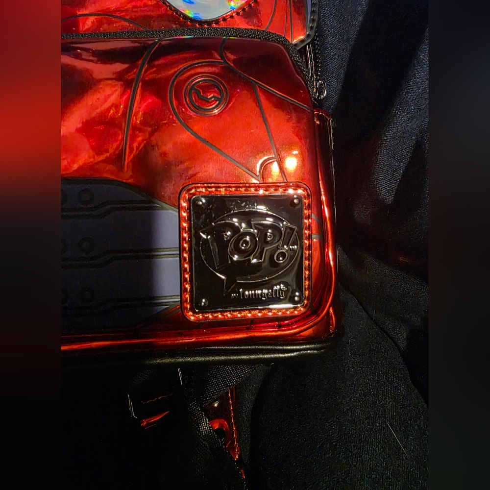 Loungefly Big Hero Six Baymax Battle Mode Armor Mini Backpack D23 Exclusive Red - Picture 8 of 8